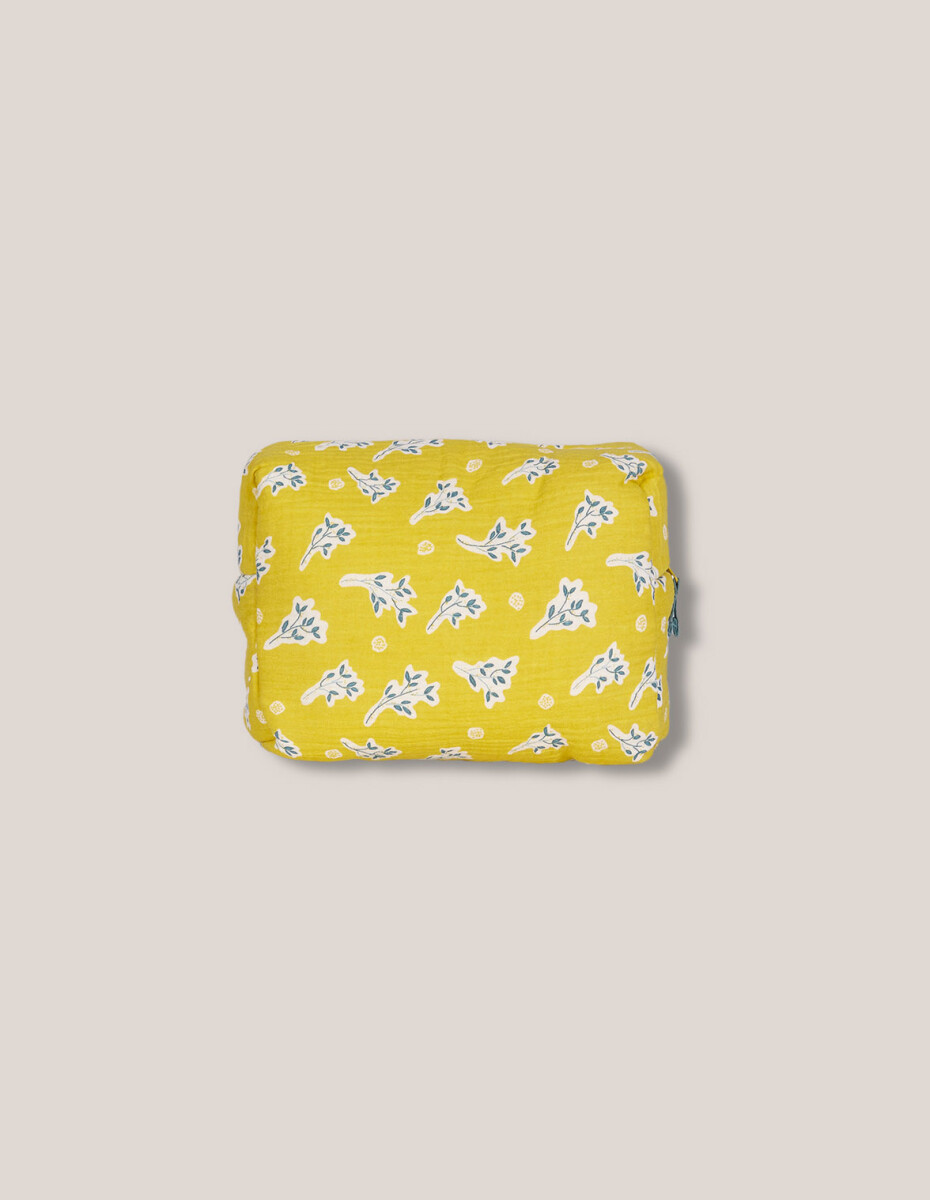 Neceser Estampado - Amarillo Oscuro 