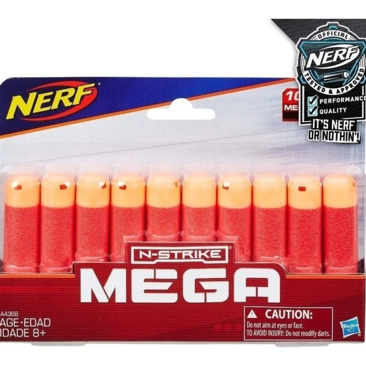 NF Repuesto de dardos Mega (Pack x 10) Rojo