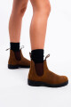 Botas 562 Elastic Side V Cut Crazy Horse Brown