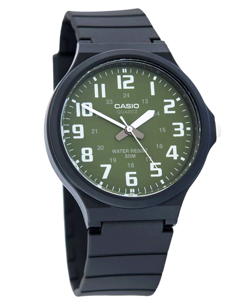 Reloj análogo Casio caballero - Verde 