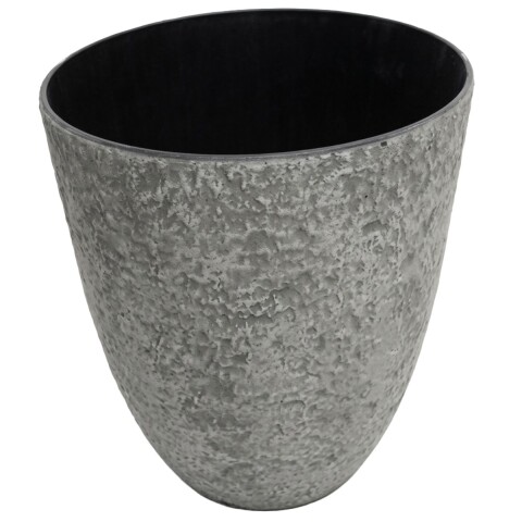 MACETERO PLAST GRIS 37X39CM Unica