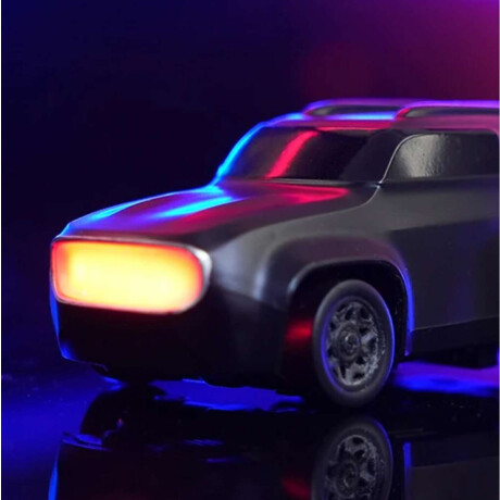 Mini auto a control remoto drift para niños Negro