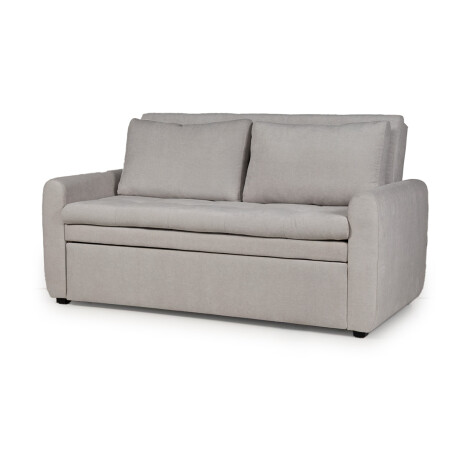 Sofá Cama Saara - Tela Microfibra TC1009 (Plata)