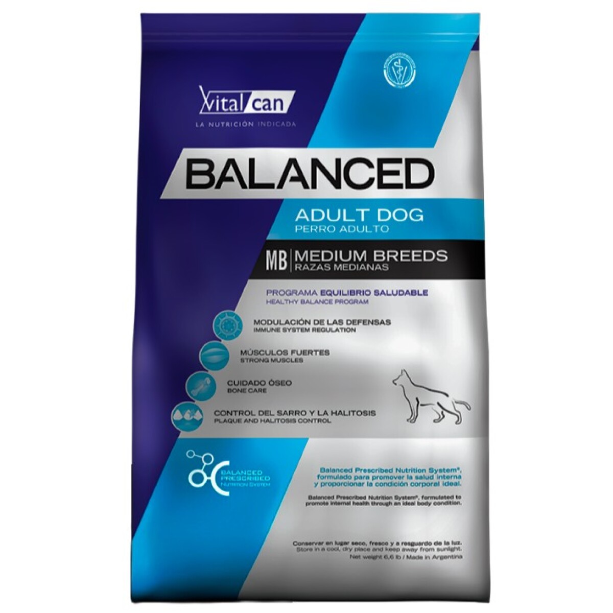 Balanced Perro Adulto Raza Mediana 3 Kg 