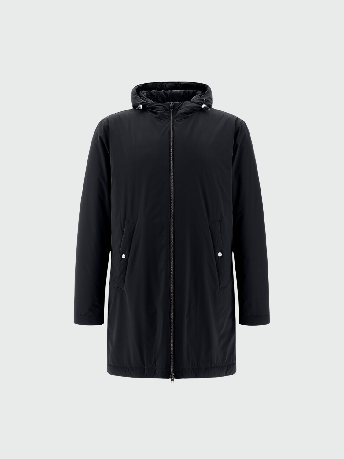 Herno - Campera Parka de nylon elástizado Azul