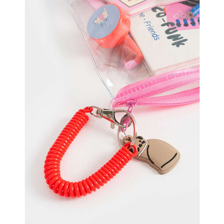 Set De Librería En Estuche De Pvc Con Strap Y Charm Combinacion Multicolor