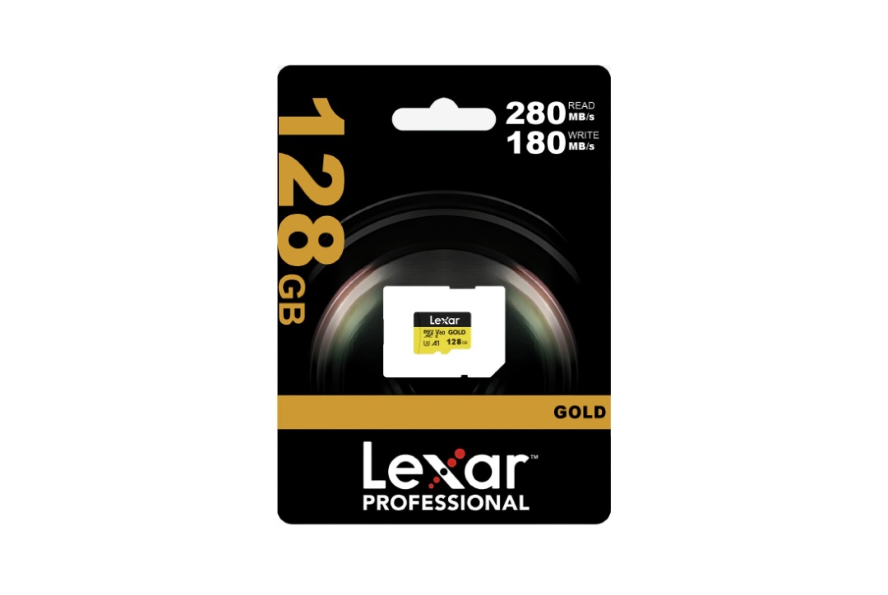 Memoria Microsdxc Lexar Pro 128gb Gold Uhs-ii - TARJETA MICRO SD LEXAR PRO GOLD 128GB 