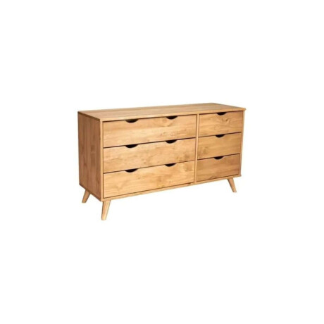 Comoda 6 Cajones Madera Linea Dublin