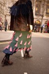 Cush Cush Skirt Petróleo / Rosa