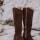 High Heel Boots Chocolate