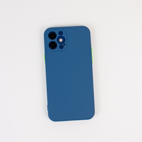 Estuche Funda De Silicona Para Iphone 12 Pro Azul