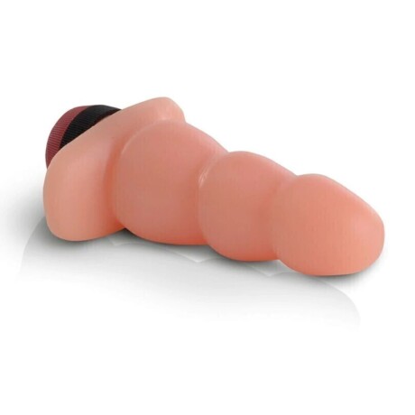 Plug Anal Escalonado Con Vibrador Piel