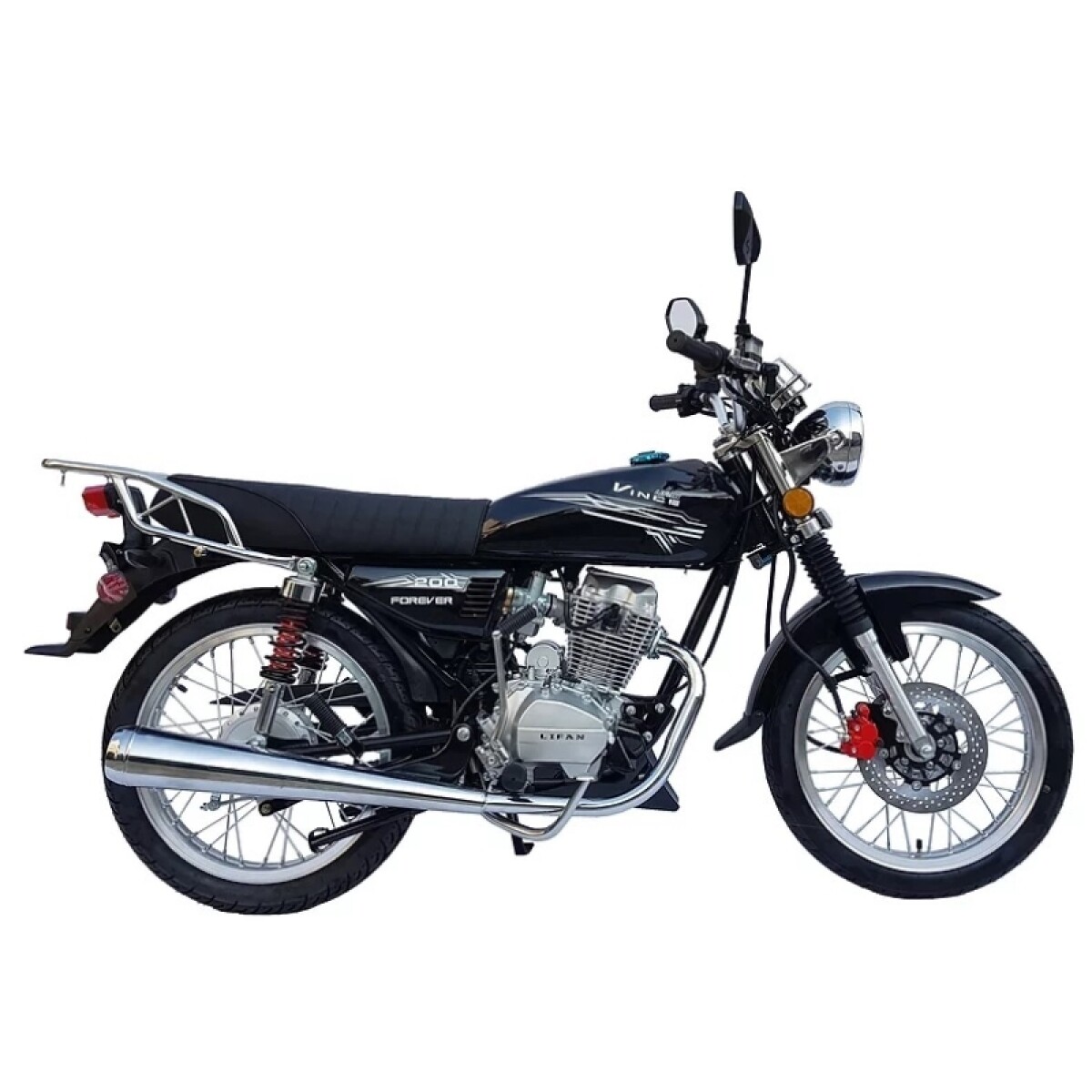 Moto Vince Calle Forever 200cc Fr.disco - Negro 