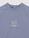 Camiseta Proteccion Retro Flower Azul