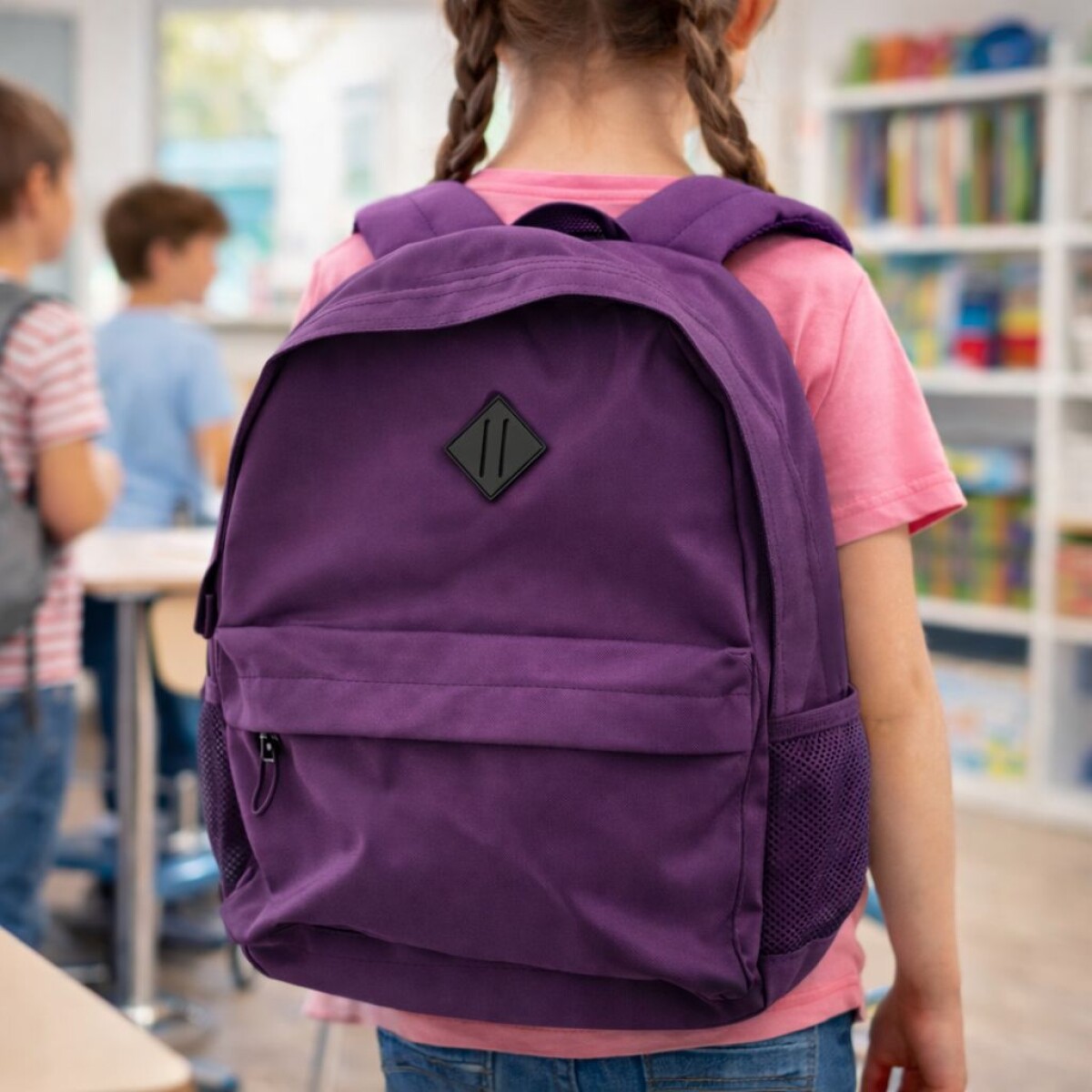 Mochila Juvenil Clásica Travel - Violeta 