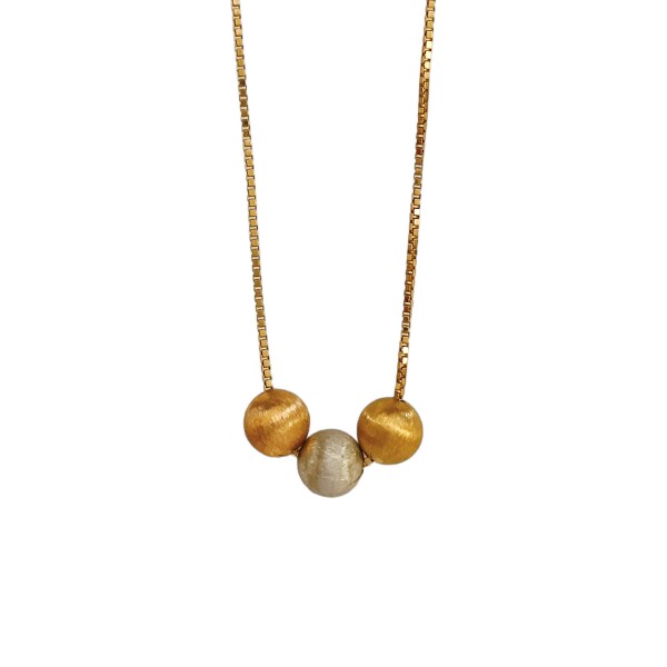 Conjunto Bolitas-Oro bajo-Sin piedra-CJ8015 sinpiedra
