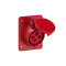 PCE Tomacorriente IP-44 400V H6 rojo 16A 3P+T p/MBOX directo