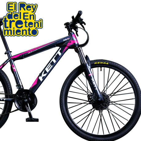 Bicicleta Montaña Rod 27,5 Freno Disco 21 Cambios Gris-Fucsia