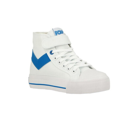 PONY CANVAS PLATAFORMA BOTA White/Royal