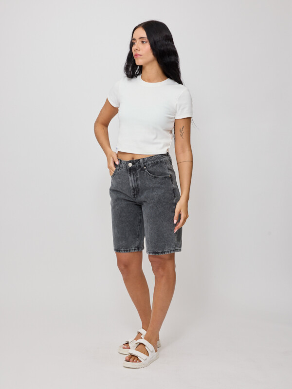 SHORT JEAN MIRELA RUSTY Negro