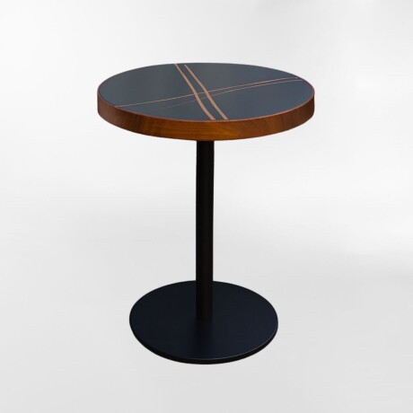 MESA DE EXTERIOR GOURMAND NEGRO - CIRCULAR