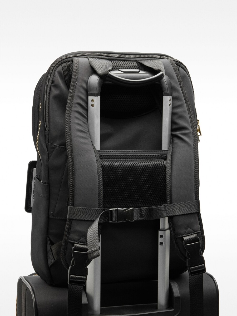 Maleta De Viaje De Nylon Con Colgante negro