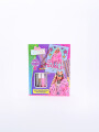 SET BARBIE GLITTER CRYSTAL DISEÑA FOTO ROSADO (V)