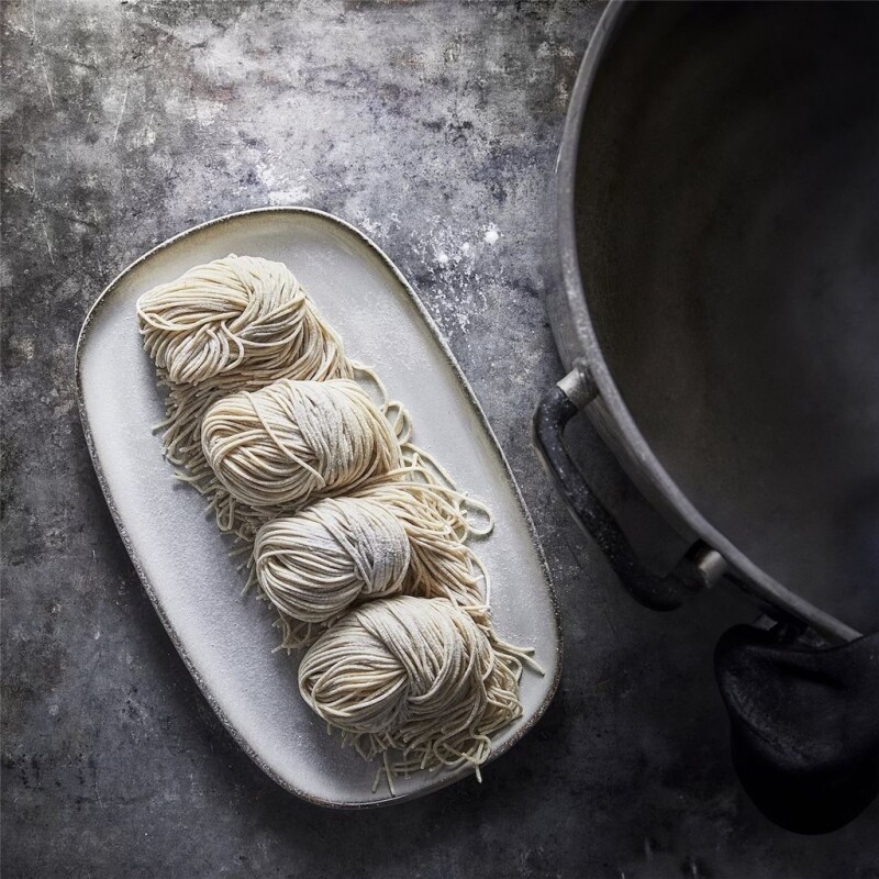 Fuente Rectangular Ceramica 30x19cm Organic - Gris Fuente Rectangular Ceramica 30x19cm Organic - Gris