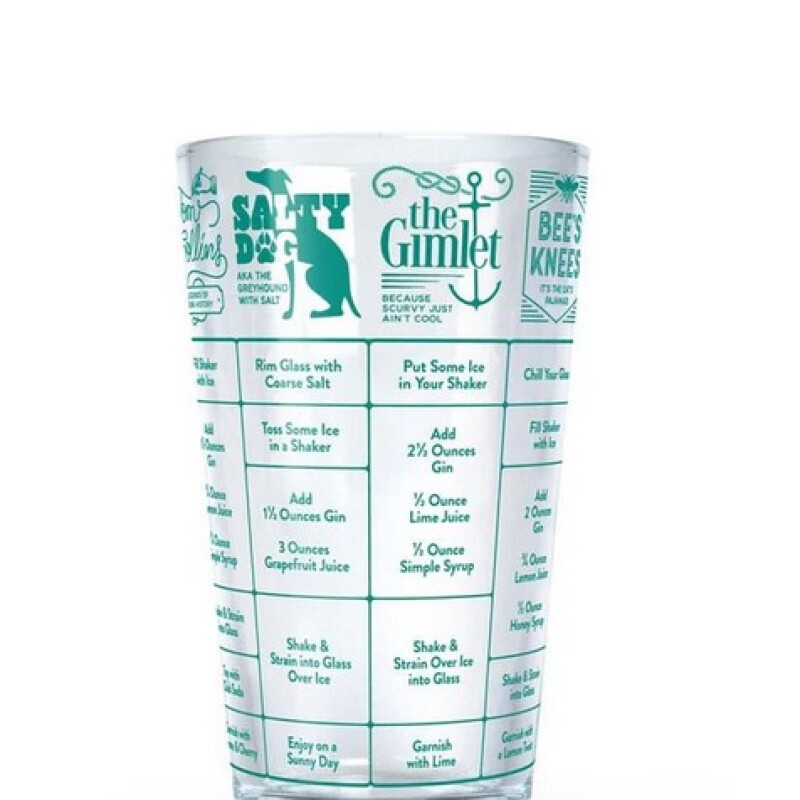 Vaso de vidrio medidor Gin