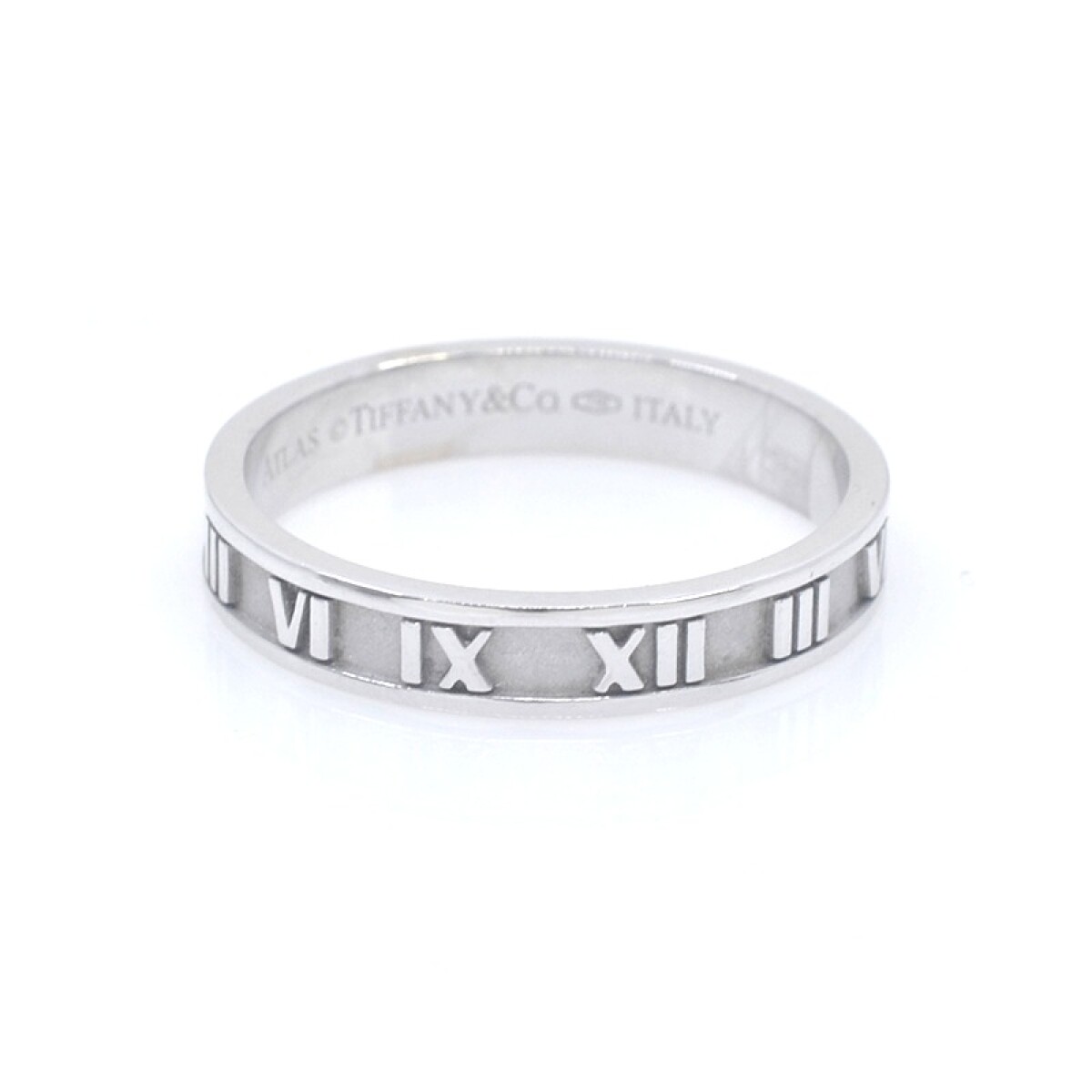 Anillo en oro 18k blanco Atlas Tiffany & co Italy 