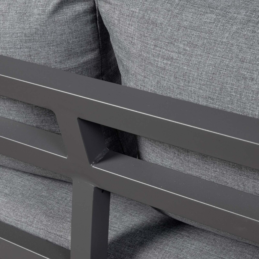 SET DE LIVING ALUMINIO GRIS PORTOFINO
