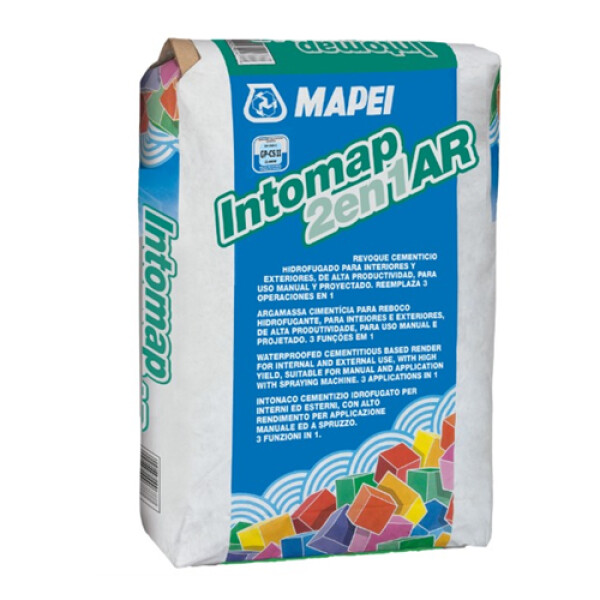 REVOQUE INTOMAP 2 EN 1 AR 25KG Revoque Intomap 2 En 1 Ar 25kg