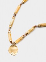Collar Corto Segmentado Efecto Piedra multicolor