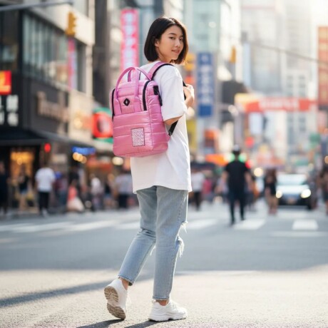 Mochila Trendy con correa desmontable Fucsia