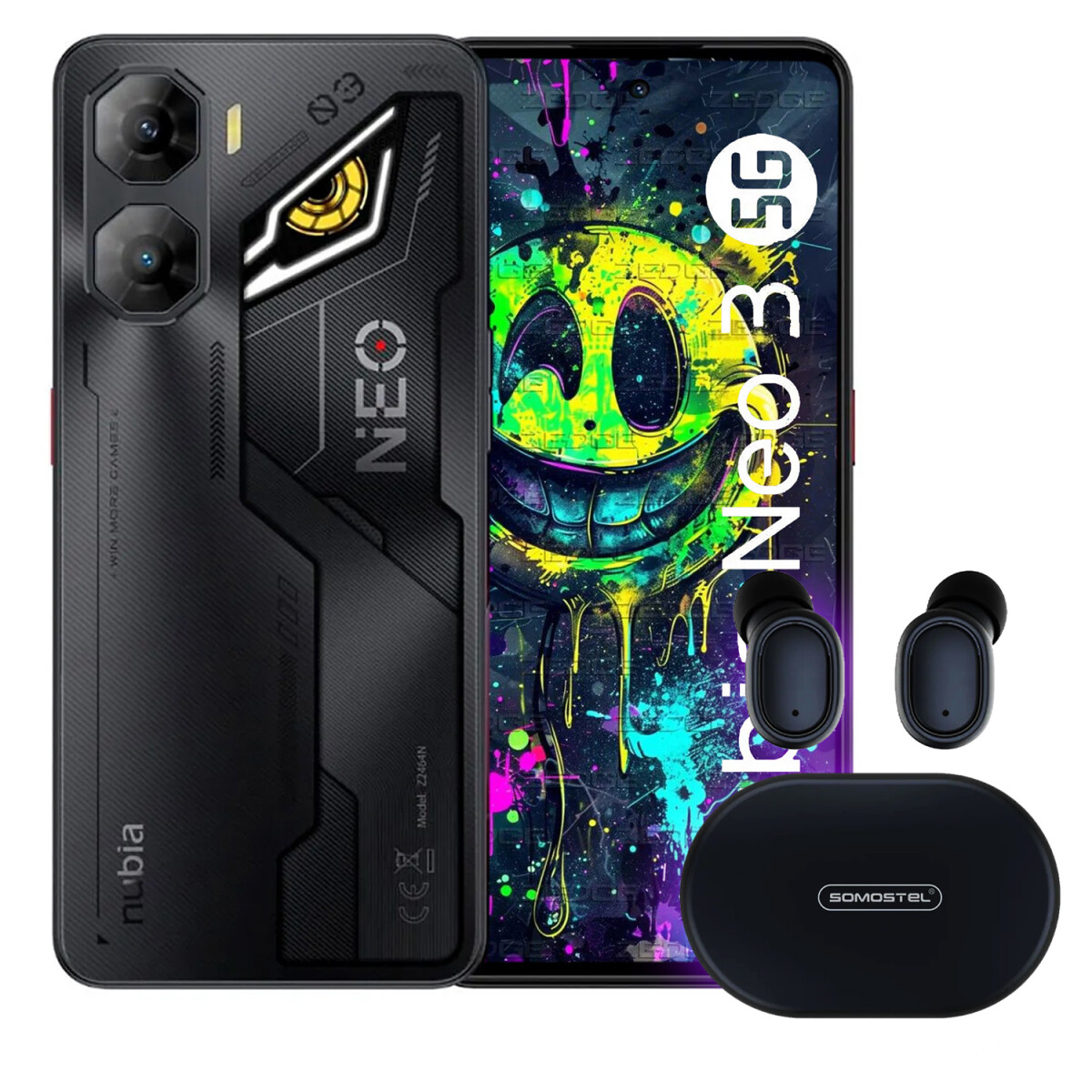 Zte Nubia Neo 3 5g Gamer 8gb + 12gb Ram 256gb + Regalo - NEGRO 