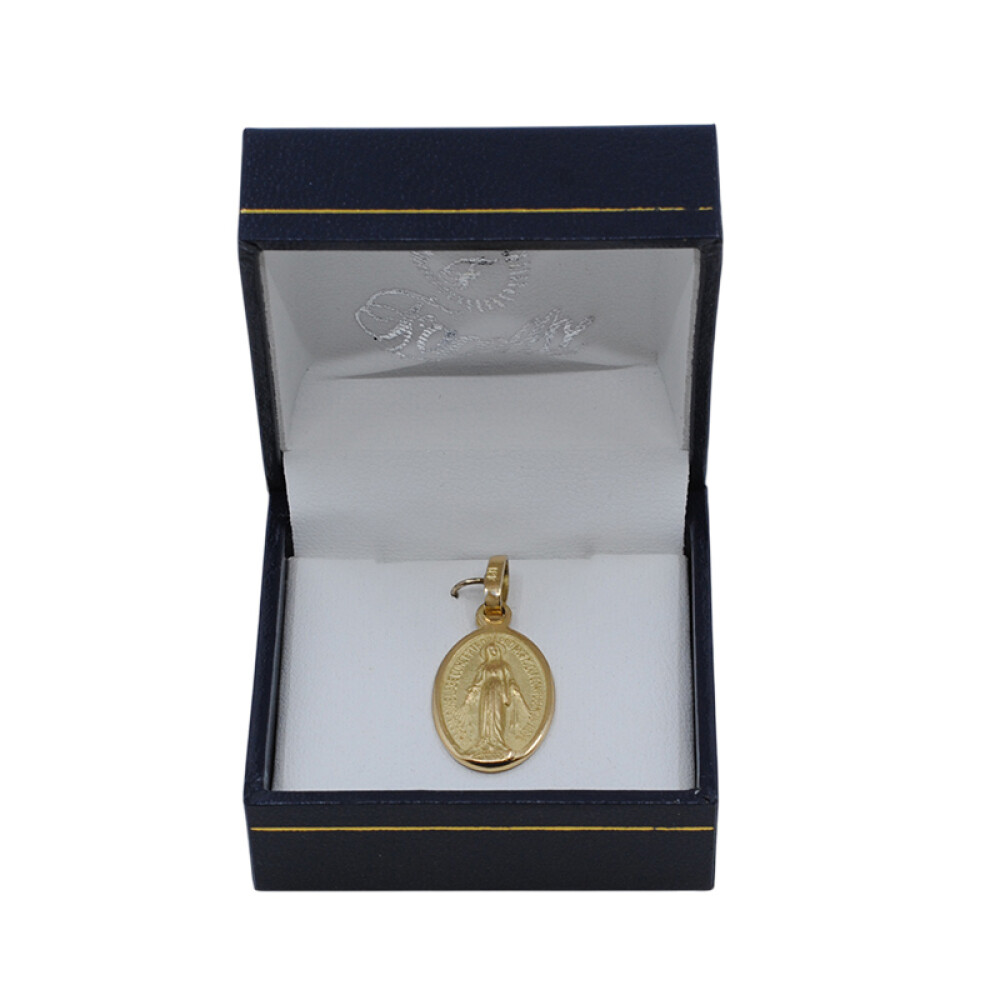 Medalla de oro 18k virgen milagrosa 2 cm x 1,3 cm. Medalla de oro 18k virgen milagrosa 2 cm x 1,3 cm.