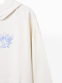 CANGURO HOODIE BLUE STITCH BEIGE