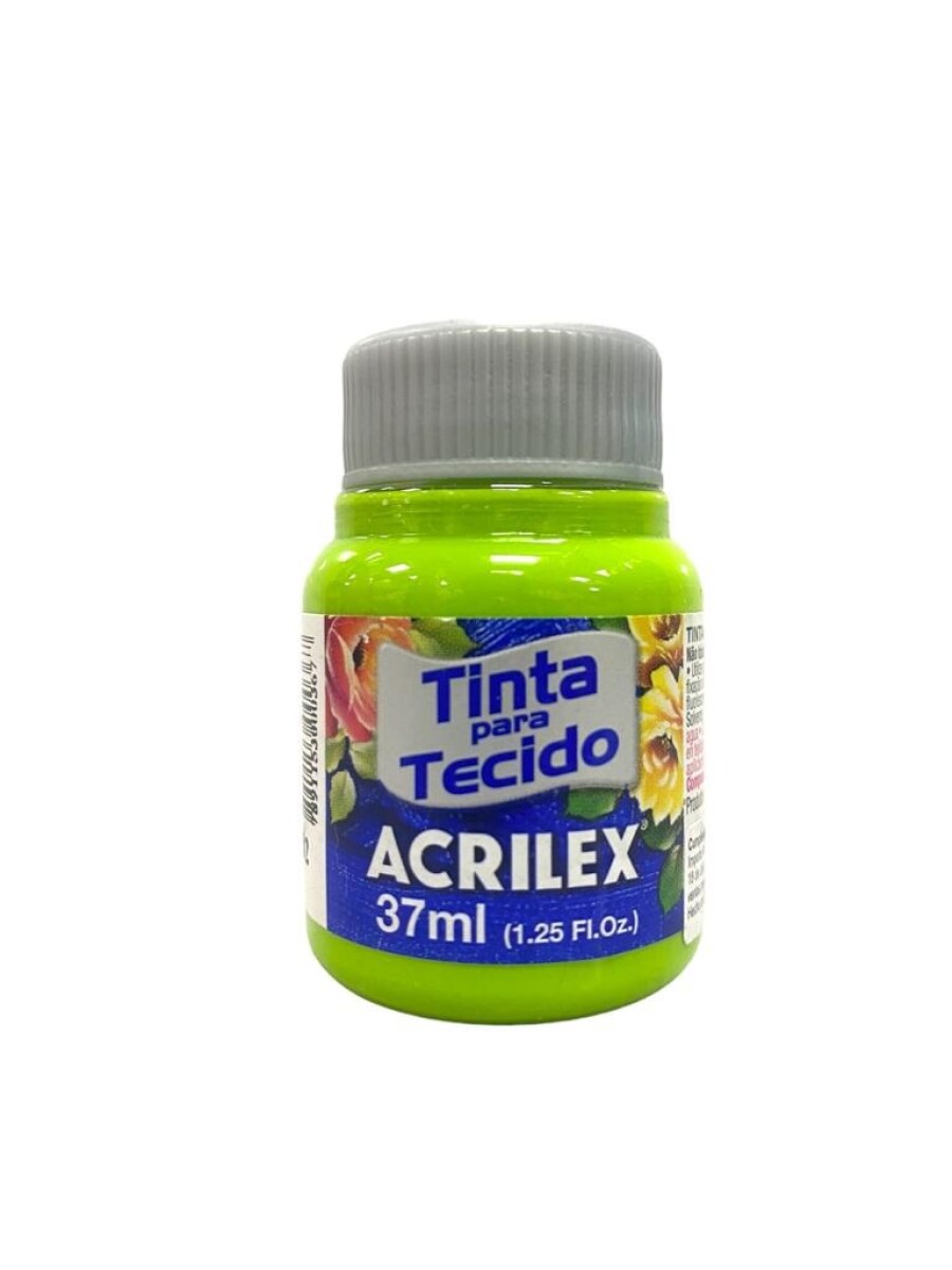 Pintura para Tela Acrilex Mate 37 ml (Tonos Verdes) - 802 Verde Manzana 