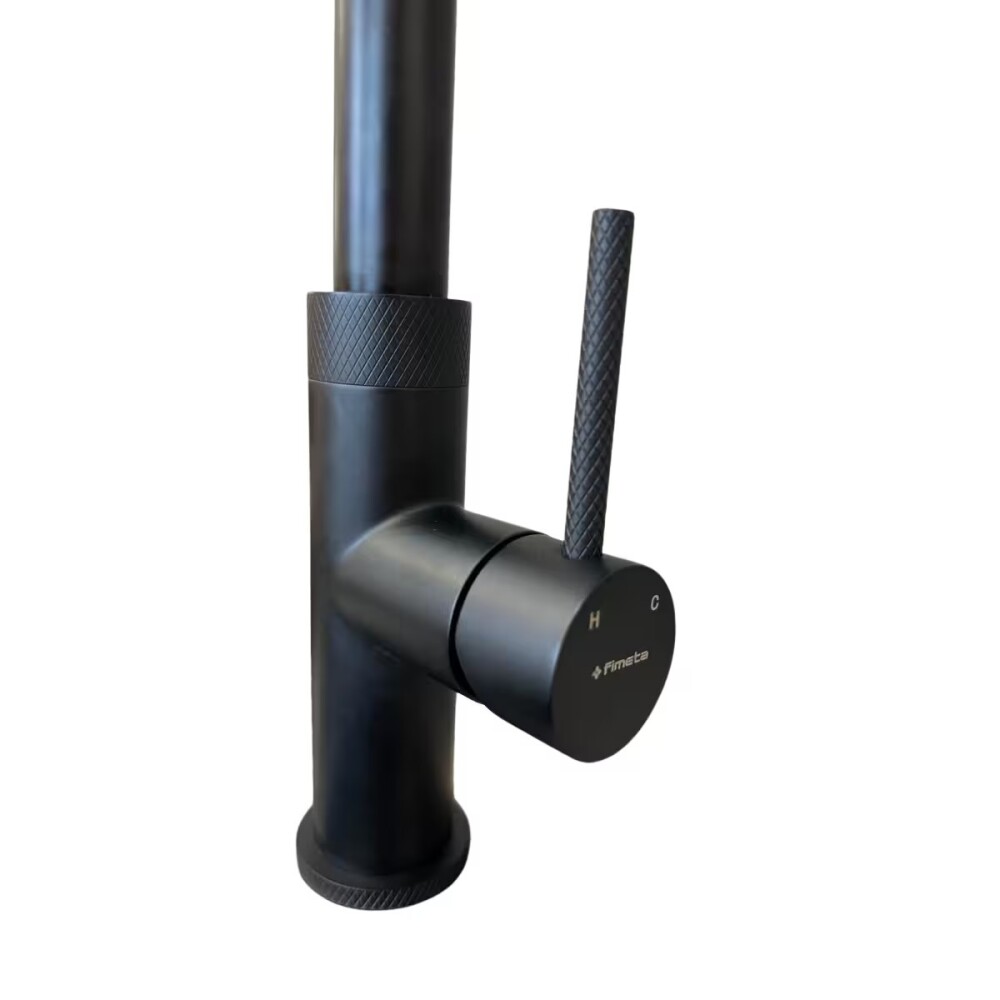 Grifería de Cocina Monocomando de mesada Virtus Curvo Extensible Negro Mate Grifería De Cocina Monocomando De Mesada Virtus Curvo Extensible Negro Mate