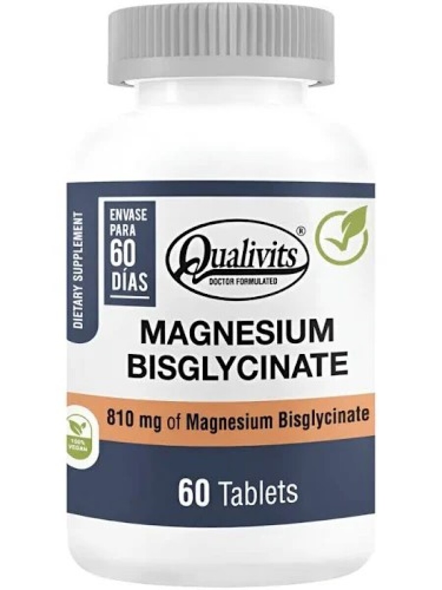 Qualivits Bisglicinato de Magnesio | 60 Tabletas 