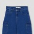 Bermuda Flor Jazmin Cargo azul
