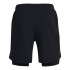 Short de Hombre Under Armour Launch Run 2 en 1 Negro