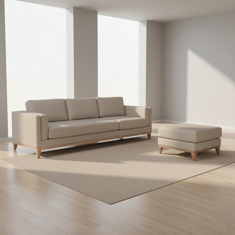 SILLÓN CON CHAISE MÁS DE 4 CUERPOS TELA-PREMIUM NATURAL-BEIGE EASY CLEAN LUXOR PREMIUM BEIGE