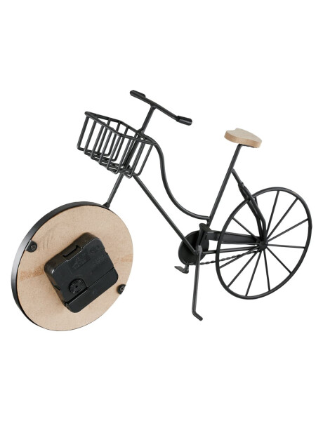 RELOJ DE MESA BICICLETA DE METAL 8x35x22CM NEGRO RELOJ DE MESA BICICLETA DE METAL 8x35x22CM NEGRO