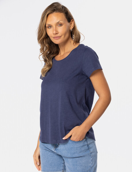 REMERA BÁSICA DE ALGODÓN Azul