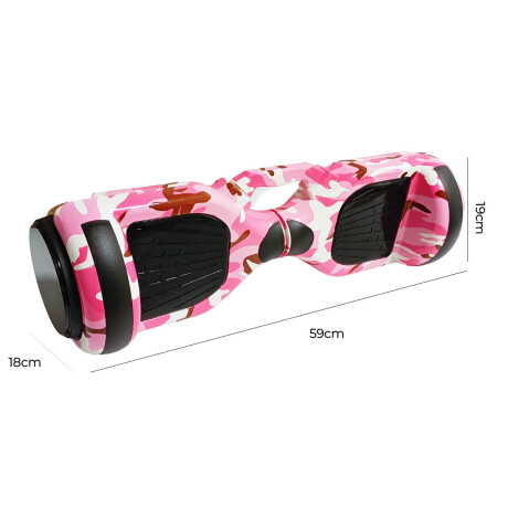 Skate Hoverboard Eléctrico 6.5 Bluetooth Luces Led N1 Rosado