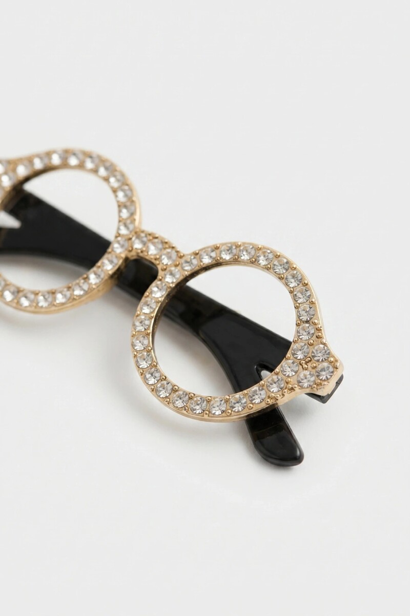 PIN GLASSES STRASS Dorado