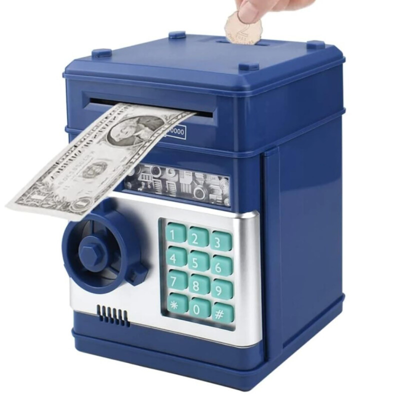 Alcancía Caja Fuerte Infantil Celeste Alcancía Caja Fuerte Infantil Celeste