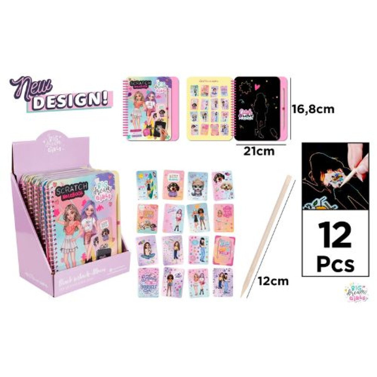 Cuaderno scratch big dream girls - Cuaderno Scratch Big Dream Girls 