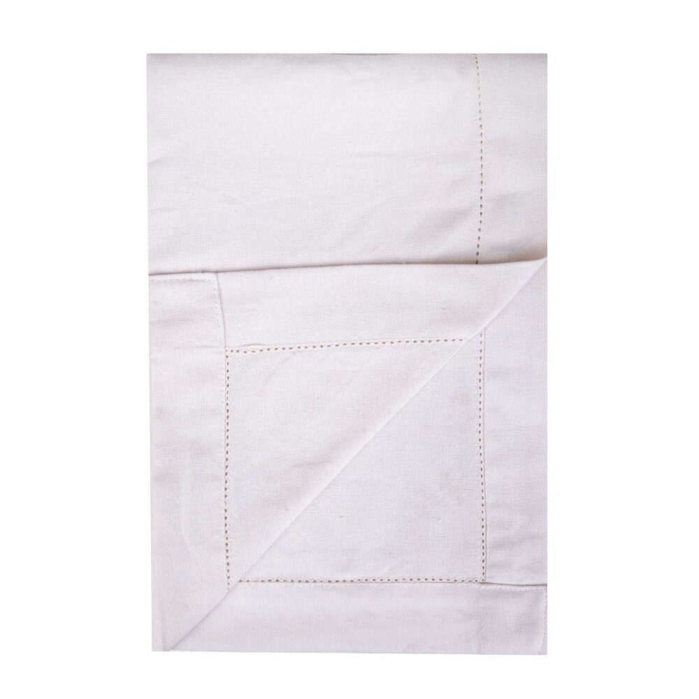 MANTEL STRIPE ALGODON BLANCO MILANI